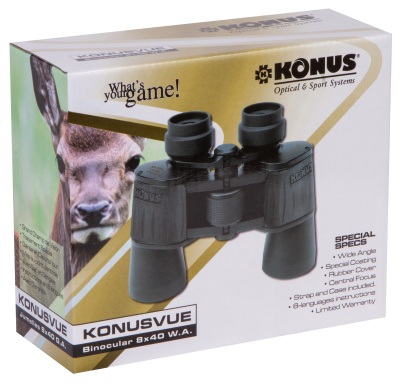  Бинокль Konus Konusvue 8x40 WA в интернет-магазине Левенгук от производителя.