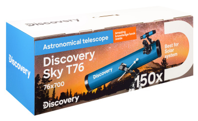  (RU) Телескоп Levenhuk Discovery Sky T76 с книгой в интернет-магазине Левенгук от производителя.