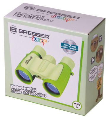  Бинокль детский Bresser Junior 3x30, зеленый в интернет-магазине Левенгук от производителя.