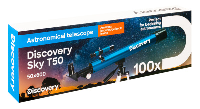  (RU) Телескоп Levenhuk Discovery Sky T50 с книгой в интернет-магазине Левенгук от производителя.
