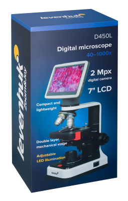  Микроскоп цифровой Levenhuk D450L LCD 7" в интернет-магазине Левенгук от производителя.