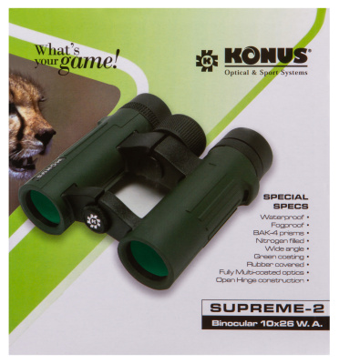  Бинокль Konus Supreme-2 10x26 WA в интернет-магазине Левенгук от производителя.