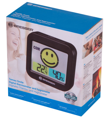  Метеостанция Bresser MyTime Smile, черная в интернет-магазине Левенгук от производителя.