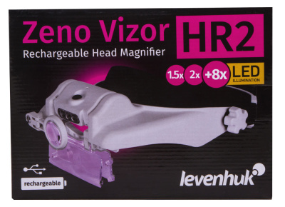  Лупа налобная с аккумулятором Levenhuk Zeno Vizor HR2 в интернет-магазине Левенгук от производителя.