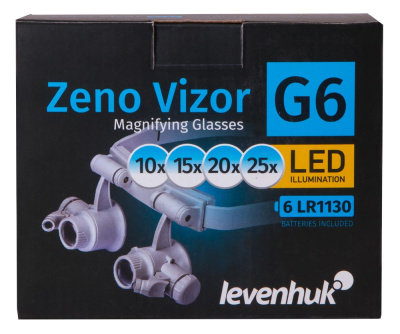  Лупа-очки Levenhuk Zeno Vizor G6 в интернет-магазине Левенгук от производителя.