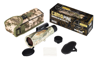  Монокуляр камуфляжный Levenhuk Camo Pine 10x56 с сеткой в интернет-магазине Левенгук от производителя.