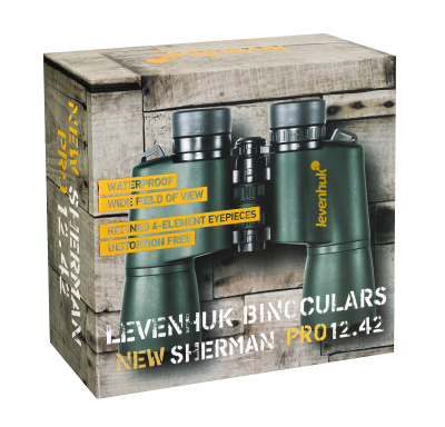  Бинокль Levenhuk New Sherman PRO 12x42 в интернет-магазине Левенгук от производителя.