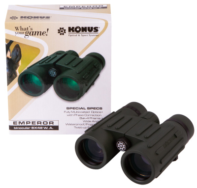  Бинокль Konus Emperor 8x42 WA Green в интернет-магазине Левенгук от производителя.