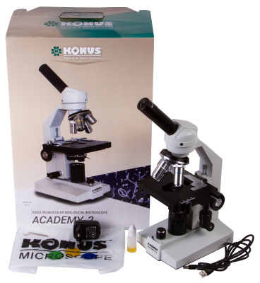  Микроскоп Konus Academy-2 1000x в интернет-магазине Левенгук от производителя.