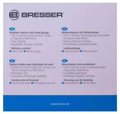  Анемометр (ветромер) Bresser «3 в 1», профессиональный в интернет-магазине Левенгук от производителя.