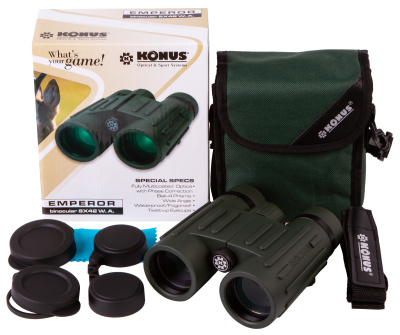  Бинокль Konus Emperor 8x42 WA Green в интернет-магазине Левенгук от производителя.