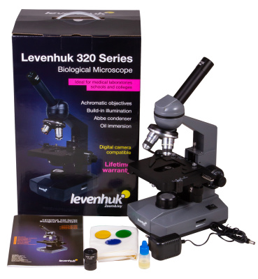  Микроскоп Levenhuk 320 PLUS, монокулярный в интернет-магазине Левенгук от производителя.
