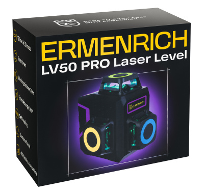  Лазерный уровень Ermenrich PRO LV50 в интернет-магазине Левенгук от производителя.