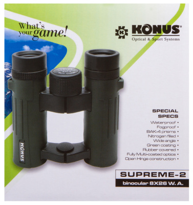  Бинокль Konus Supreme-2 8x26 WA в интернет-магазине Левенгук от производителя.