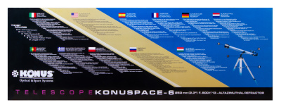 Телескоп Konus Konuspace-6 60/800 AZ в интернет-магазине Левенгук от производителя.