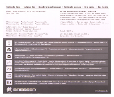  Часы настенные Bresser MyTime Meteotime LCD в интернет-магазине Левенгук от производителя.