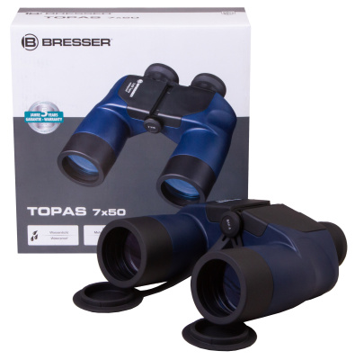  Бинокль Bresser Topas 7x50 WP в интернет-магазине Левенгук от производителя.