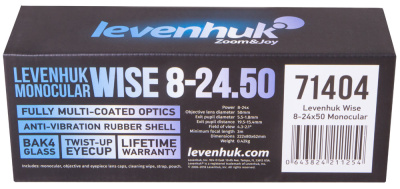  Монокуляр Levenhuk Wise 8–24x50 в интернет-магазине Левенгук от производителя.