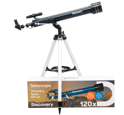  (RU) Телескоп Levenhuk Discovery Spark 607 AZ с книгой в интернет-магазине Левенгук от производителя.