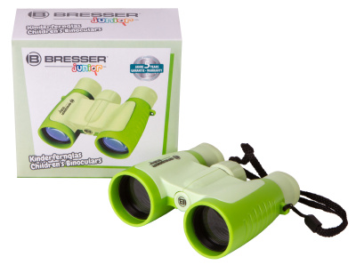  Бинокль детский Bresser Junior 3x30, зеленый в интернет-магазине Левенгук от производителя.