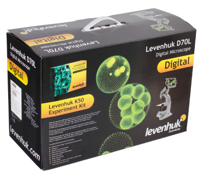 (RU) Микроскоп цифровой Levenhuk D70L, монокулярный в интернет-магазине Левенгук от производителя.