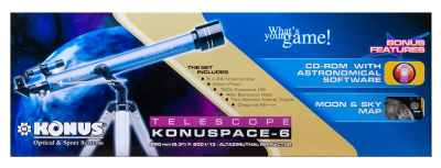  Телескоп Konus Konuspace-6 60/800 AZ в интернет-магазине Левенгук от производителя.