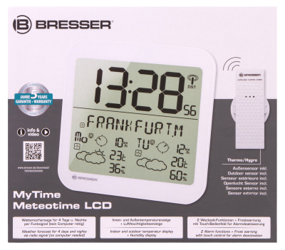  Часы настенные Bresser MyTime Meteotime LCD в интернет-магазине Левенгук от производителя.