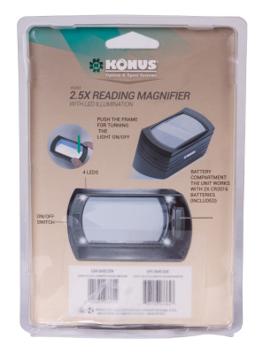  Лупа Konus Reading 2,5x в интернет-магазине Левенгук от производителя.