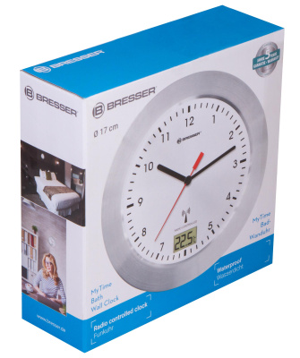 Часы настенные Bresser MyTime Bath, водонепроницаемые, белые в интернет-магазине Левенгук от производителя.