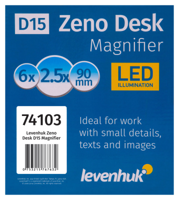  Лупа настольная Levenhuk Zeno Desk D15 в интернет-магазине Левенгук от производителя.
