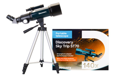  (RU) Телескоп Levenhuk Discovery Sky Trip ST70 с книгой в интернет-магазине Левенгук от производителя.