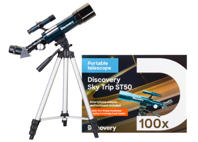  (RU) Телескоп Levenhuk Discovery Sky Trip ST50 с книгой в интернет-магазине Левенгук от производителя.
