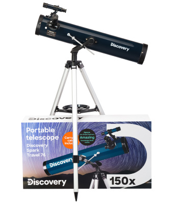  Телескоп Levenhuk Discovery Spark Travel 76 с книгой в интернет-магазине Левенгук от производителя.