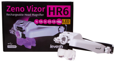  Лупа налобная с аккумулятором Levenhuk Zeno Vizor HR6 в интернет-магазине Левенгук от производителя.