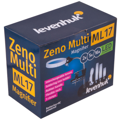  Мультилупа Levenhuk Zeno Multi ML17, черная в интернет-магазине Левенгук от производителя.