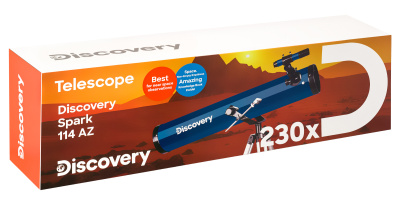  (RU) Телескоп Levenhuk Discovery Spark 114 AZ с книгой в интернет-магазине Левенгук от производителя.