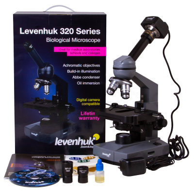  Микроскоп цифровой Levenhuk D320L PLUS, 3,1 Мпикс, монокулярный в интернет-магазине Левенгук от производителя.