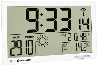  Метеостанция (настенные часы) Bresser MyTime Jumbo LCD в интернет-магазине Левенгук от производителя.