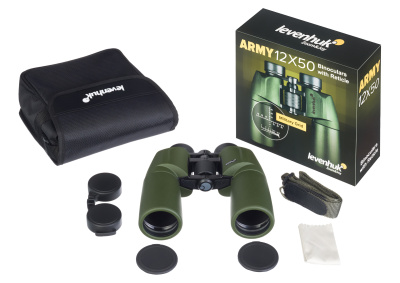  Бинокль Levenhuk Army 12x50 с сеткой в интернет-магазине Левенгук от производителя.