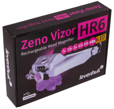  Лупа налобная с аккумулятором Levenhuk Zeno Vizor HR6 в интернет-магазине Левенгук от производителя.