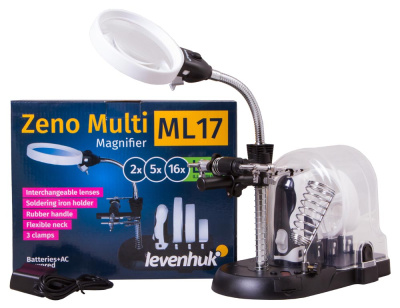 Мультилупа Levenhuk Zeno Multi ML17, черная в интернет-магазине Левенгук от производителя.