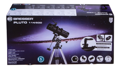  Телескоп Bresser Pluto 114/500 EQ в интернет-магазине Левенгук от производителя.