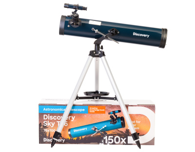  (RU) Телескоп Levenhuk Discovery Sky T76 с книгой в интернет-магазине Левенгук от производителя.