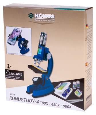  Микроскоп Konus Konustudy-4 900x в интернет-магазине Левенгук от производителя.