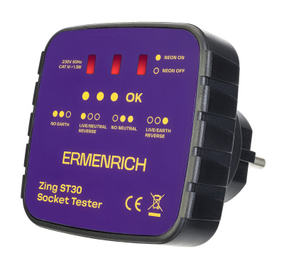 Тестер розеток Ermenrich Zing ST30 в интернет-магазине Левенгук от производителя.