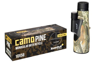  Монокуляр камуфляжный Levenhuk Camo Pine 10x56 с сеткой в интернет-магазине Левенгук от производителя.