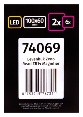  Лупа для чтения Levenhuk Zeno Read ZR14 в интернет-магазине Левенгук от производителя.