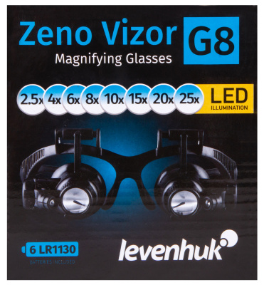  Лупа-очки Levenhuk Zeno Vizor G8 в интернет-магазине Левенгук от производителя.