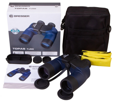  Бинокль Bresser Topas 7x50 WP в интернет-магазине Левенгук от производителя.