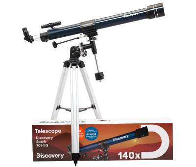  Телескоп Levenhuk Discovery Spark 709 EQ с книгой в интернет-магазине Левенгук от производителя.